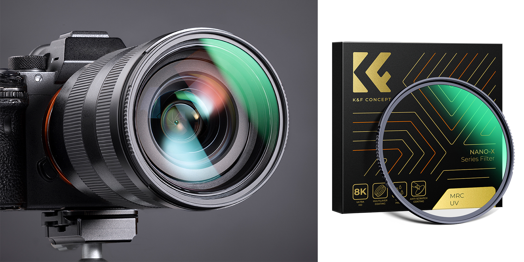 Filtr UV K&F Concept Nano-X MRC UV - Szkło optyczne Premium HD